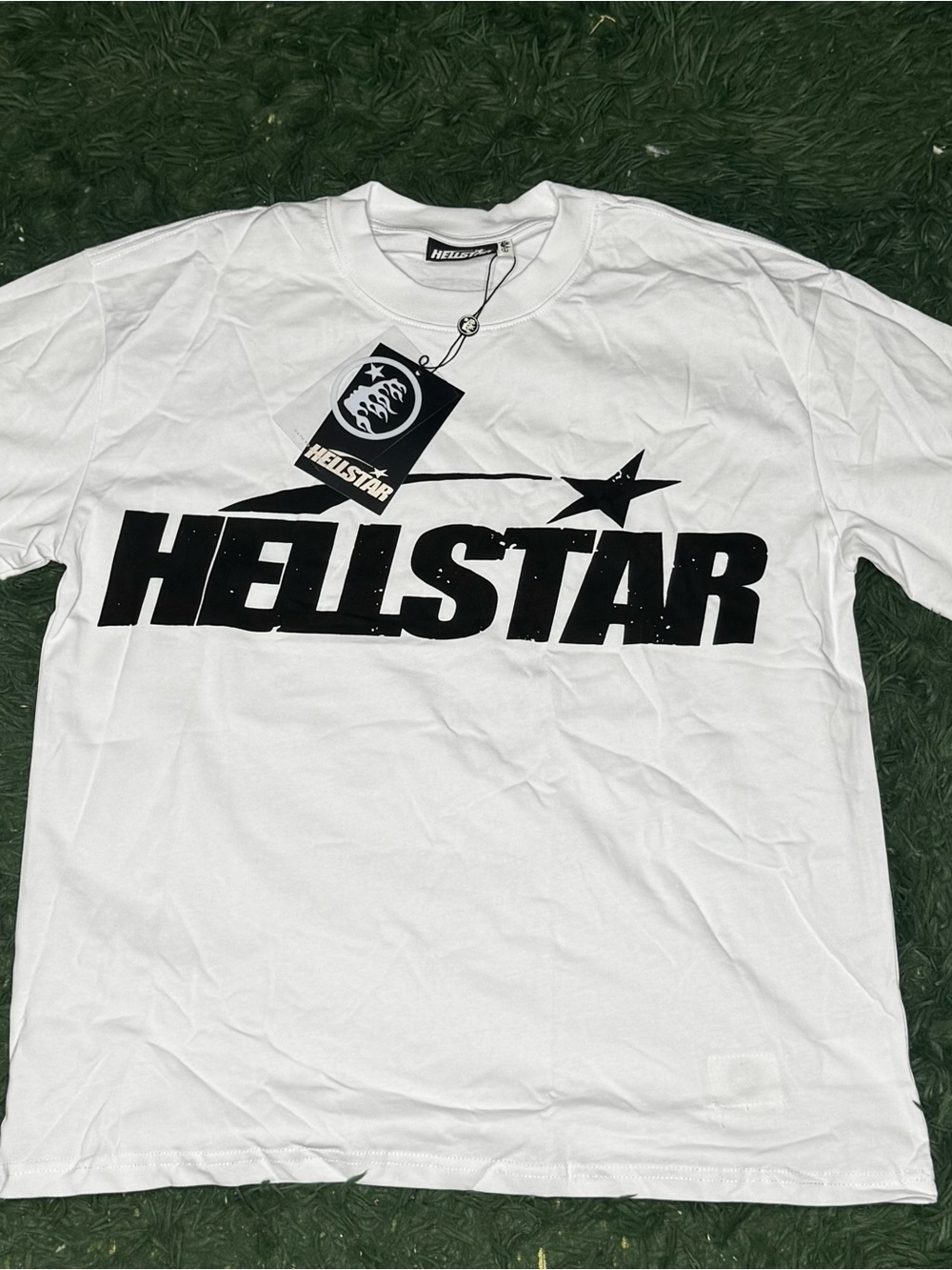 Hellstar White Graphic Logo T-Shirt